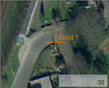 Point 1 in the georeferenced context